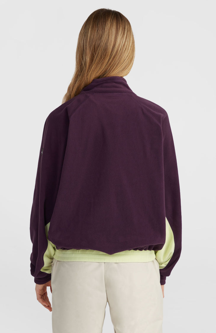 O'Riginals Polartec® 100 Half-Zip Fleece | Aubergine Colour Block