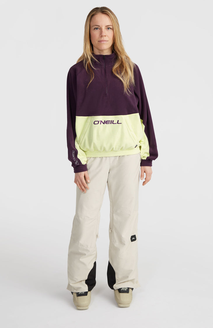 O'Riginals Polartec® 100 Half-Zip Fleece | Aubergine Colour Block