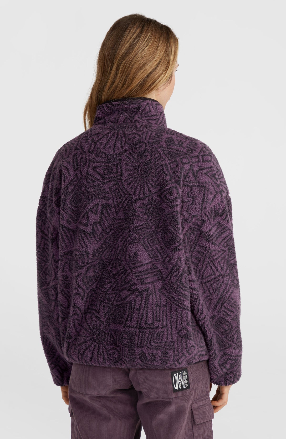 Surf Heroes High-Pile Fleece | Black/Purple Sketcheritage