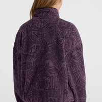 Surf Heroes High-Pile Fleece | Black/Purple Sketcheritage