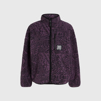 Surf Heroes High-Pile Fleece | Black/Purple Sketcheritage