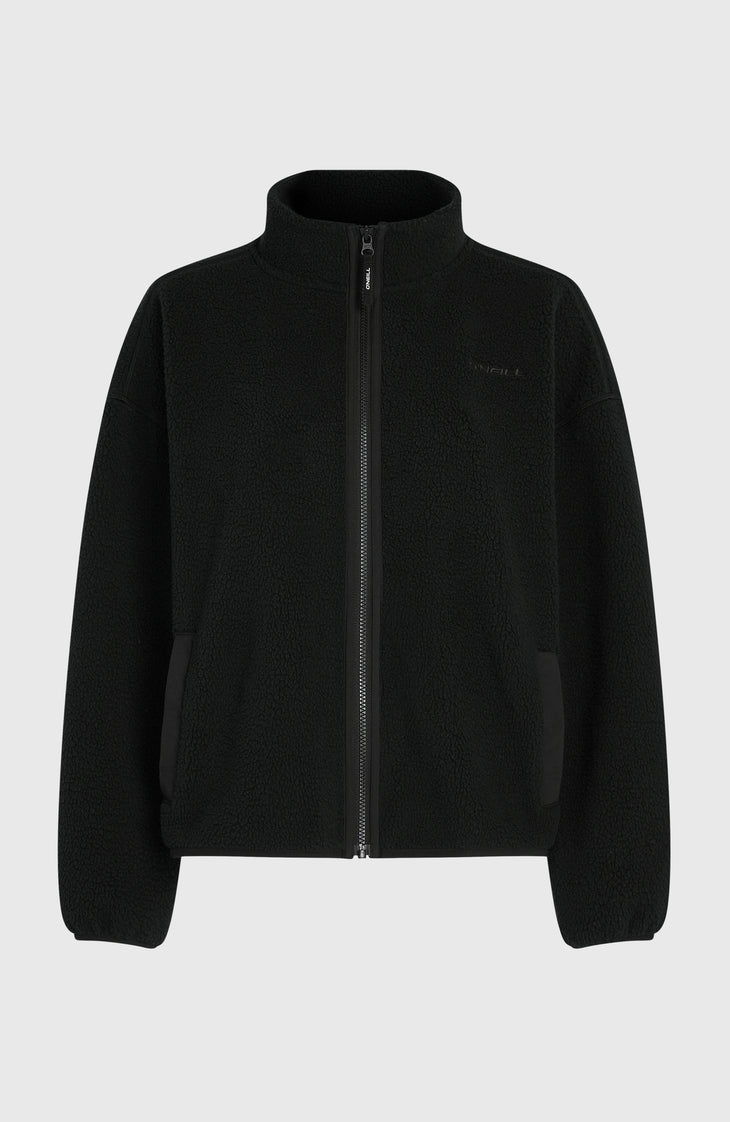 Must-Have High-Pile Full-Zip Fleece | Black Out