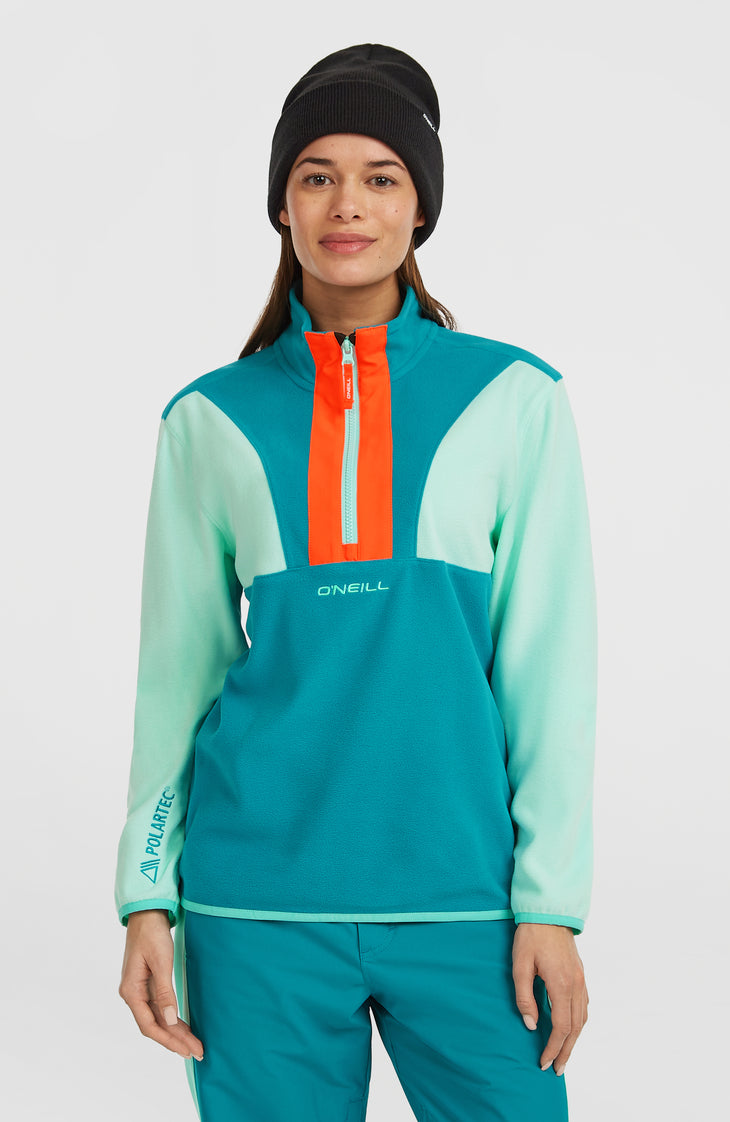 FWC'Cruz Triple Polartec® Half-Zip Fleece | Retro Mint Colour Block