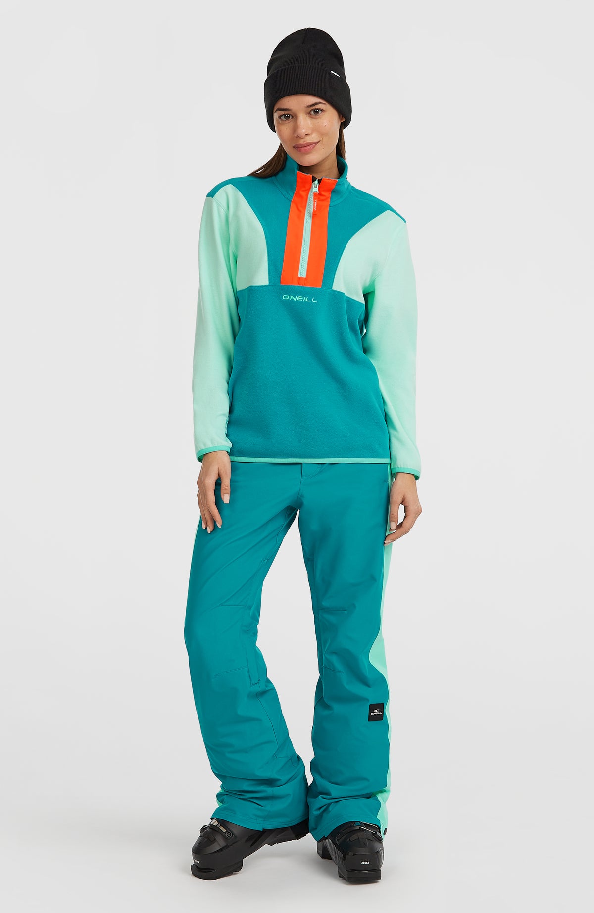 FWC'Cruz Triple Polartec® Half-Zip Fleece | Retro Mint Colour Block