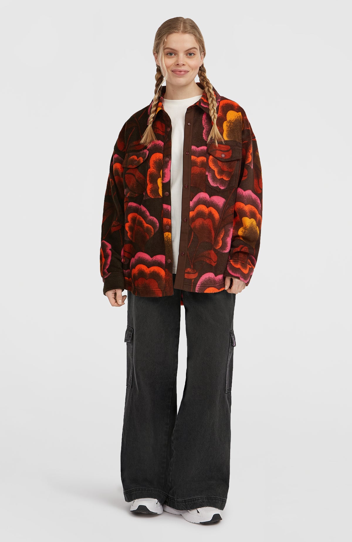 O'Riginals Superfleece Shirt | Brown Originals Flower