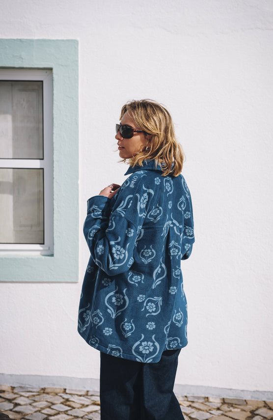 O'Riginals Superfleece Shirt | Blue Artdeco Floral