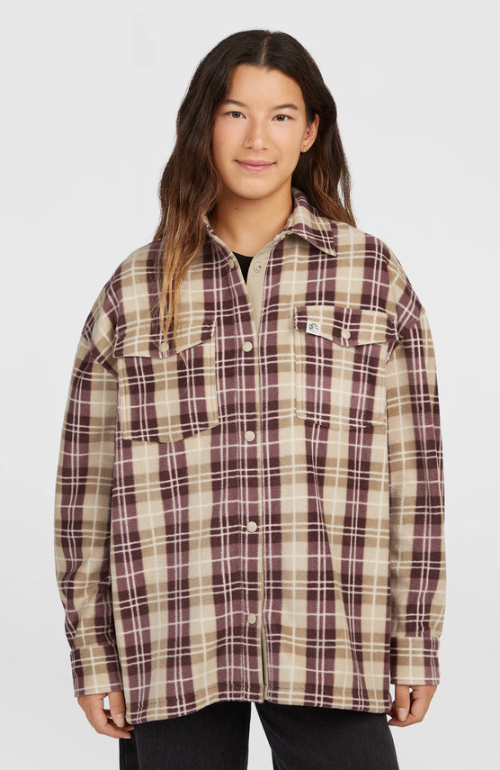 O'Riginals Superfleece Shirt | Beige Check Flannel