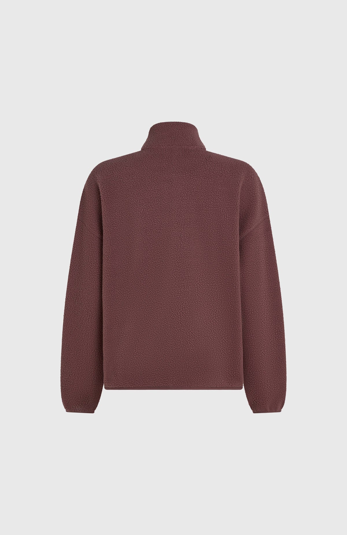 Must-Have High-Pile Full-Zip Fleece | Purple Gray