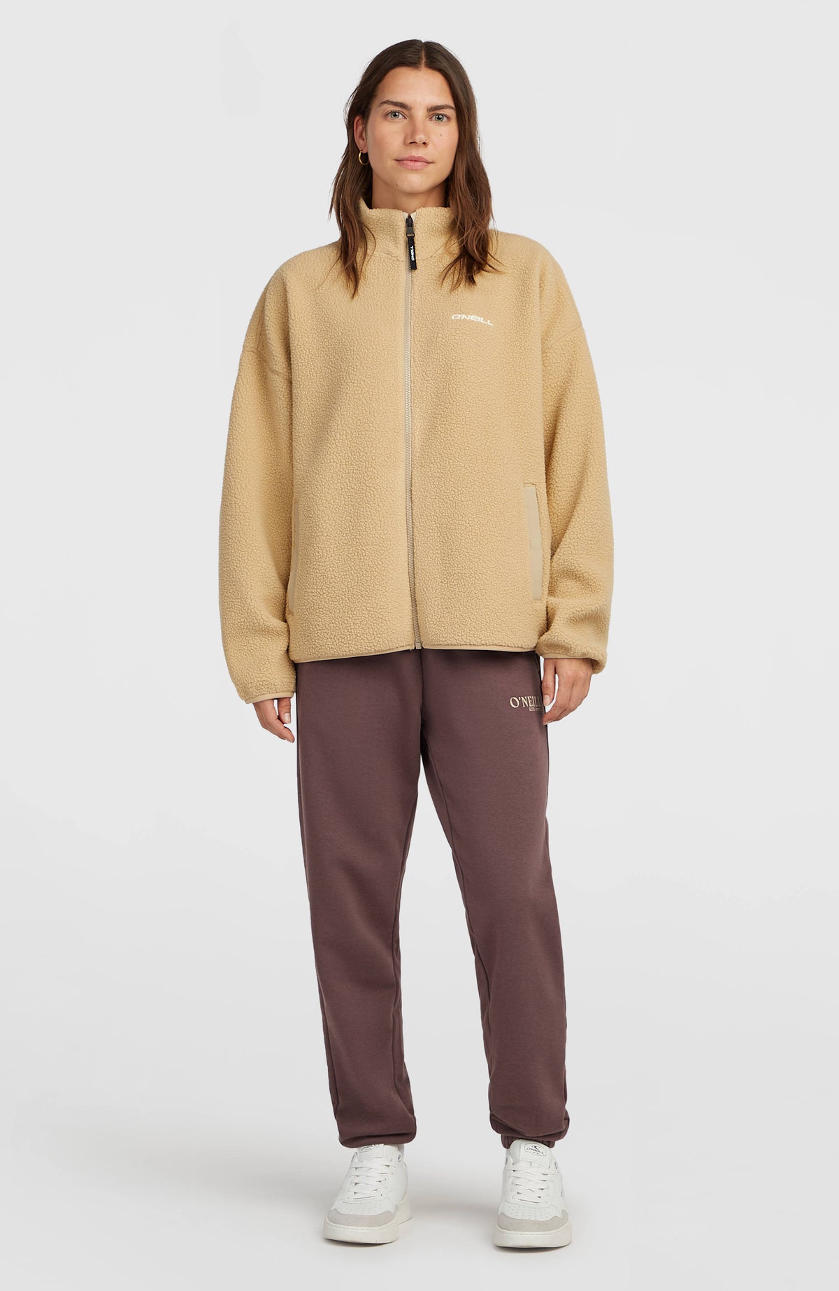 Must-Have High-Pile Full-Zip Fleece | Olive Blush