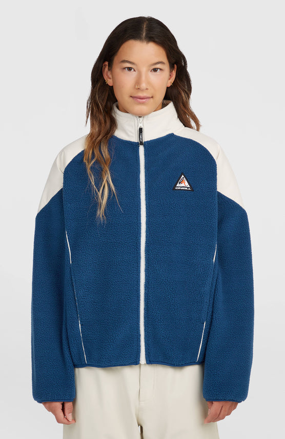 FWC'Play Full-Zip Hyperfleece | Linen White Colour Block
