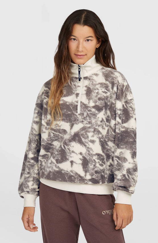 Must-Have Half-Zip Fleece | Grey Mountain Landscape
