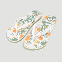 Profile Graphic Sandals | White Bluemchen