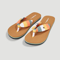 Ditsy Sun BLOOM™ Sandals | Orange Multistripe