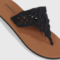 Ditsy Crochet Sandals | Black Out