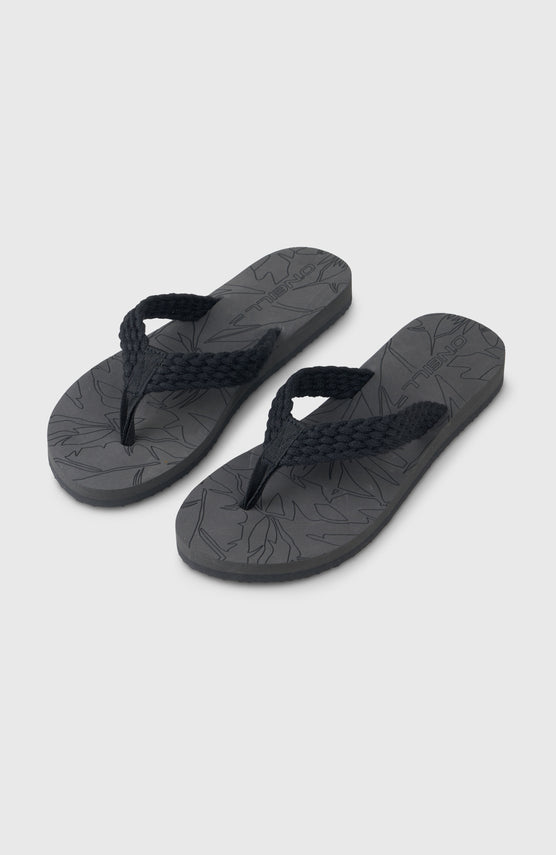 O'Neill Floral Sandals | Black Out