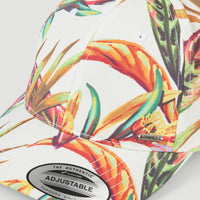 Seacoast Cap | White Tropical Flower