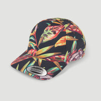 Seacoast Cap | Black Tropical Flower