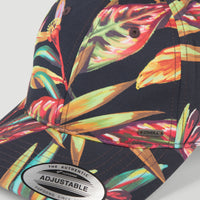 Seacoast Cap | Black Tropical Flower