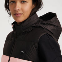 O'Riginals Puffer Vest | Peach Whip Colour Block