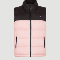 O'Riginals Puffer Vest | Peach Whip Colour Block
