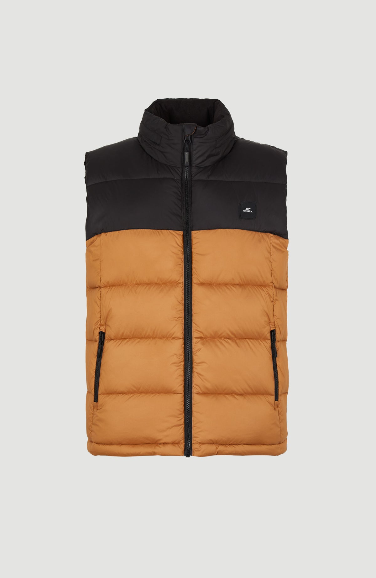 Maxi padded vest with wadding - Camel