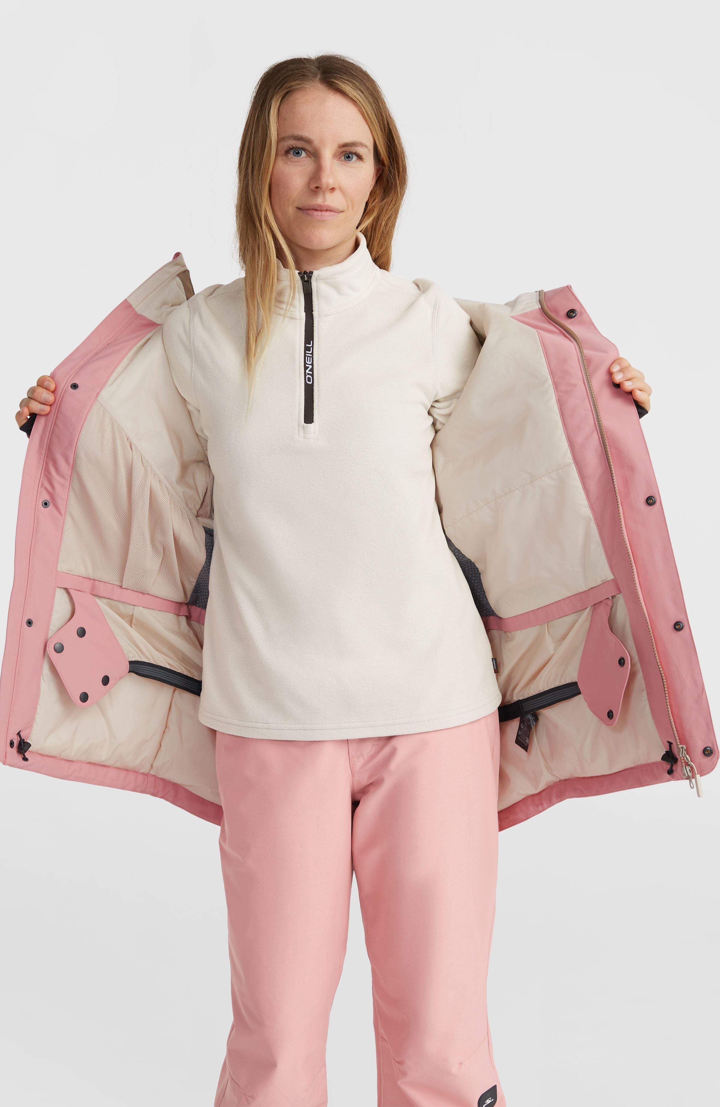 Utility Hybrid Snow Jacket | Genuine Pink Colour Block – O'Neill