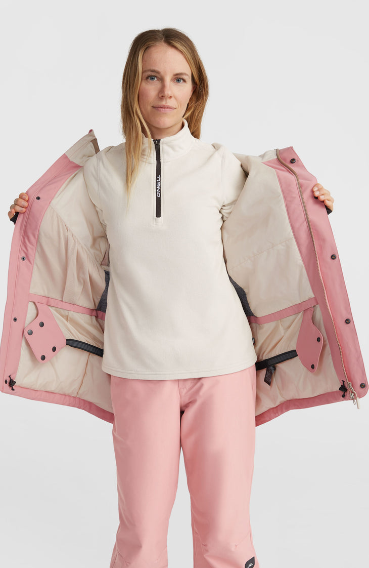 Utility Hybrid Snow Jacket | Genuine Pink Colour Block