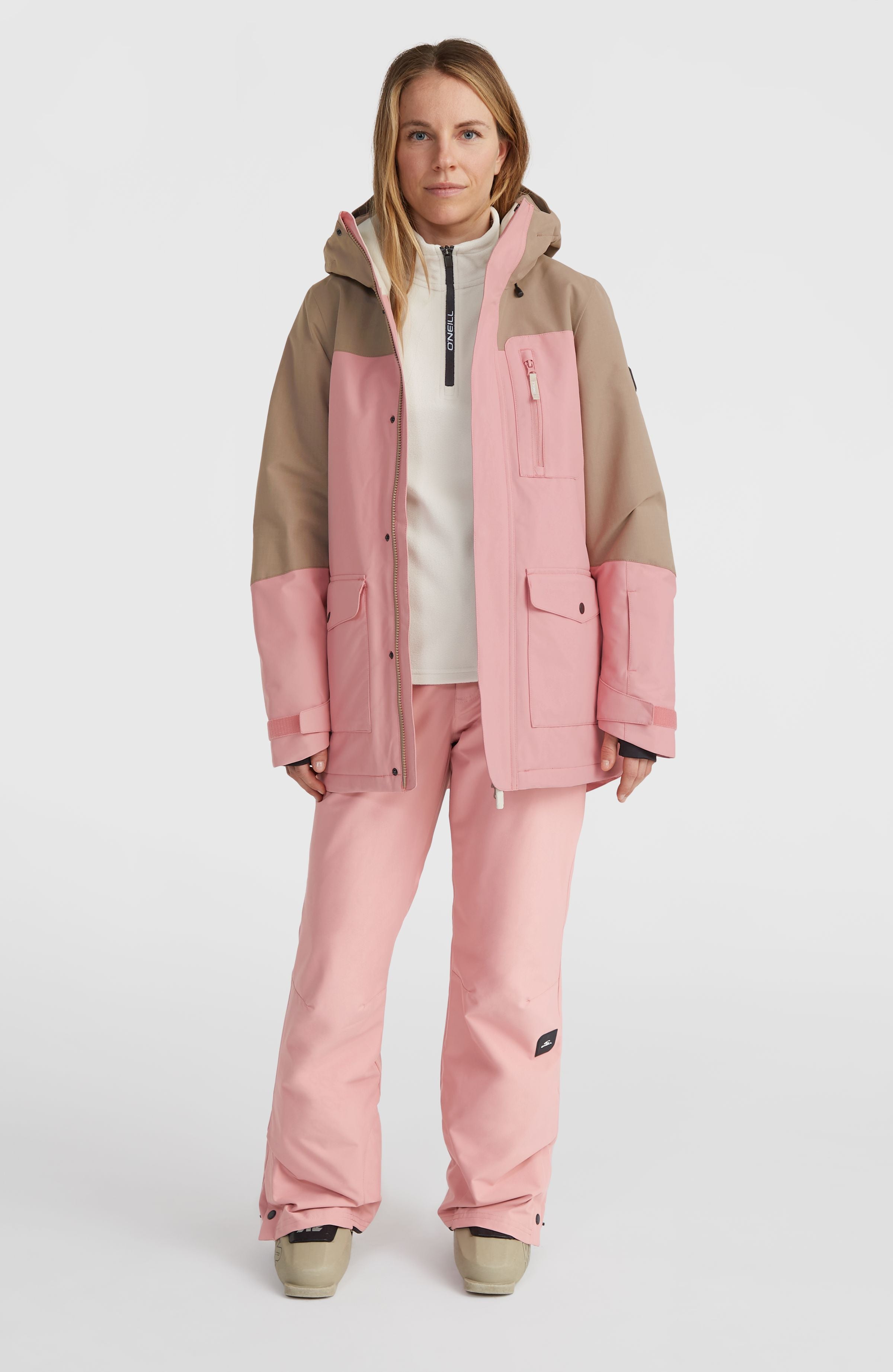 Utility Hybrid Snow Jacket | Genuine Pink Colour Block – O'Neill