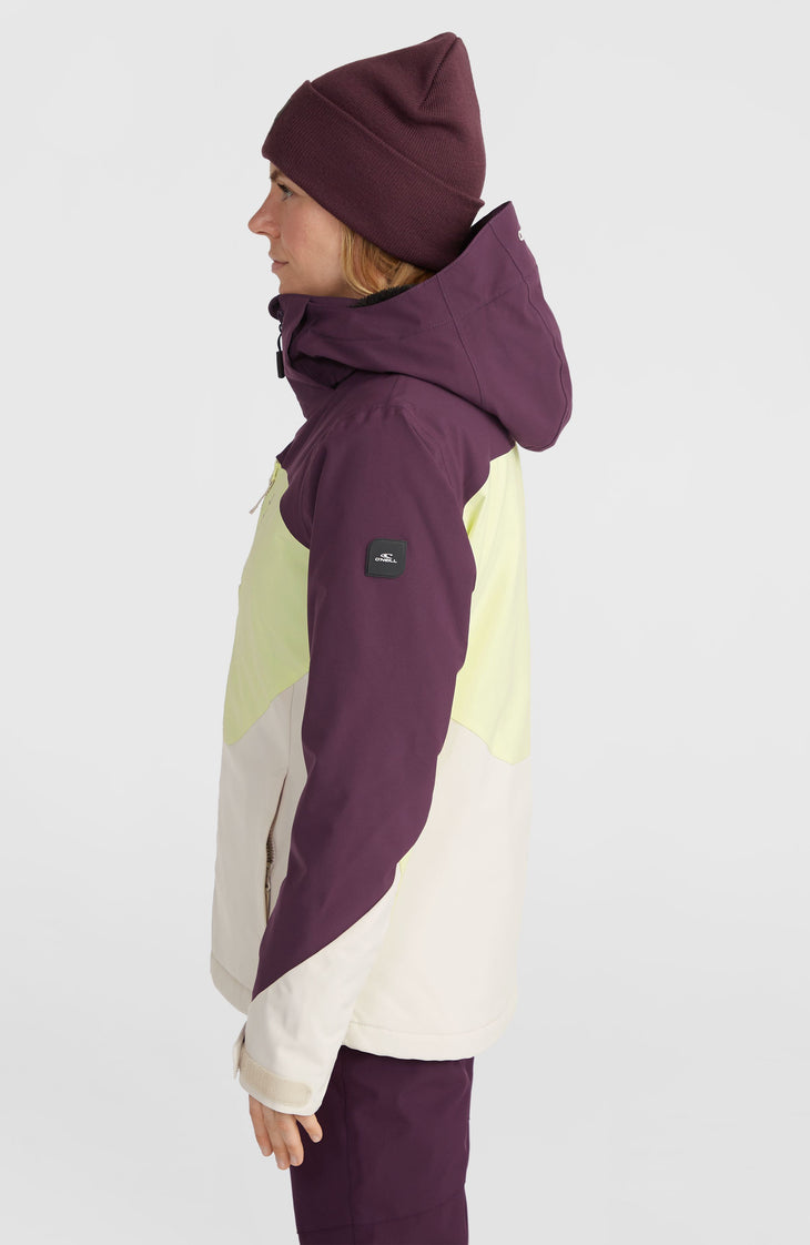 Carbonite Snow Jacket | Aubergine Colour Block