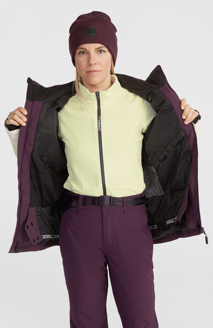 Carbonite Snow Jacket | Aubergine Colour Block