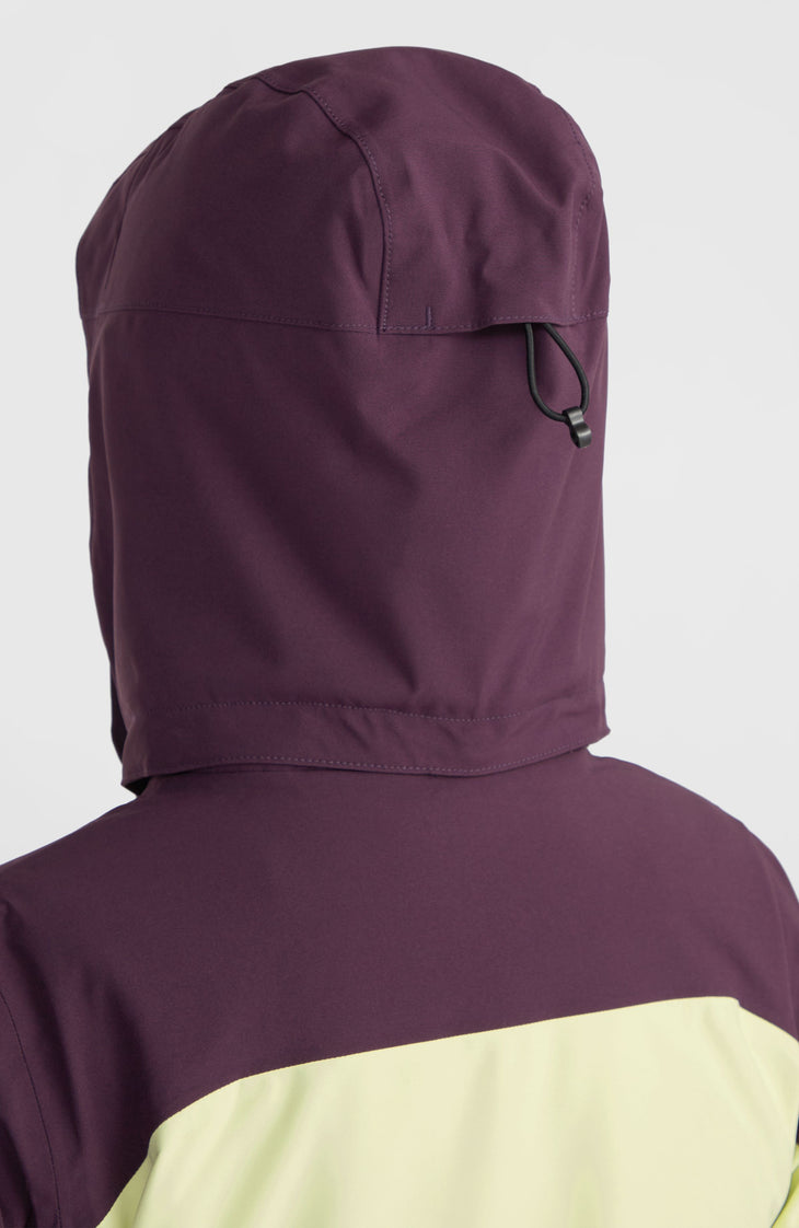 Carbonite Snow Jacket | Aubergine Colour Block