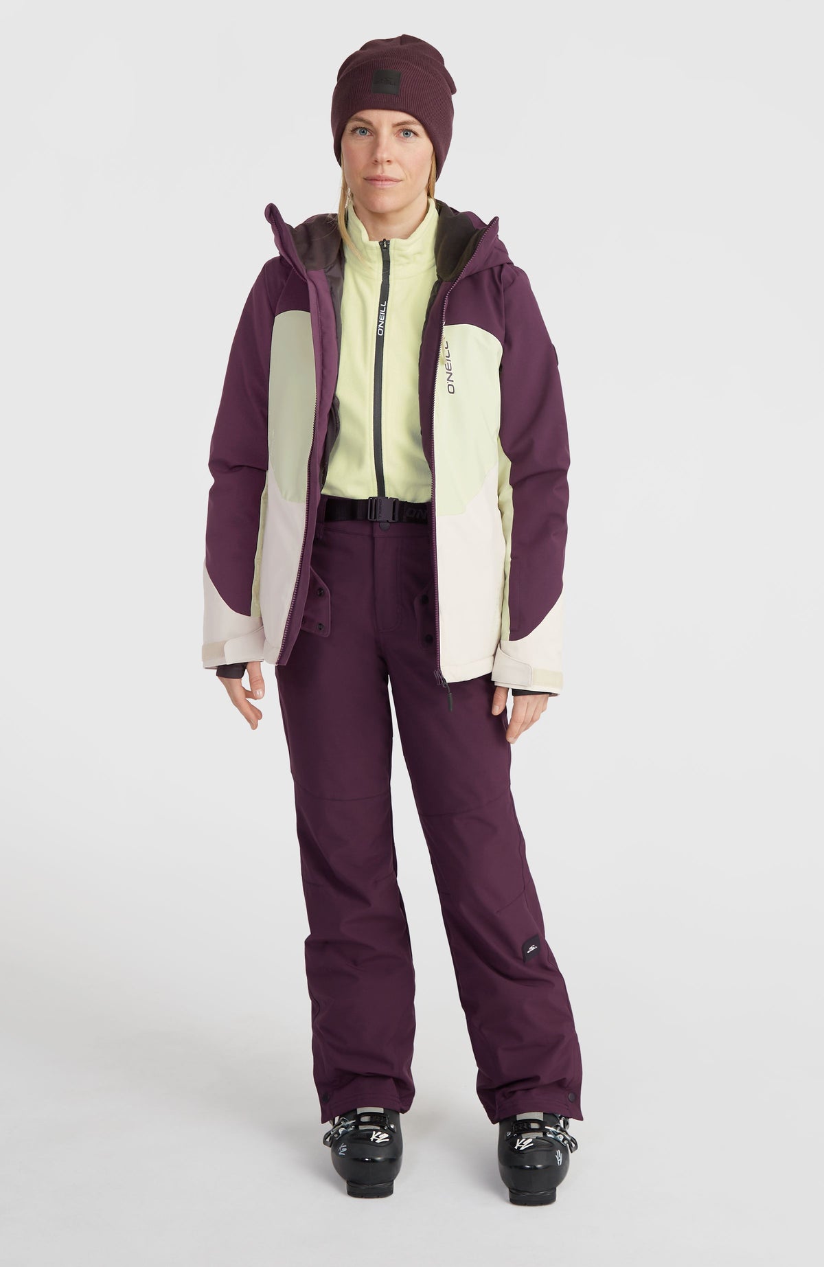 Carbonite Snow Jacket | Aubergine Colour Block