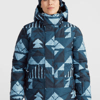 Z.E.N. Puffer Hybrid Snow Jacket | Blue Triangle Ikat