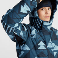 Z.E.N. Puffer Hybrid Snow Jacket | Blue Triangle Ikat