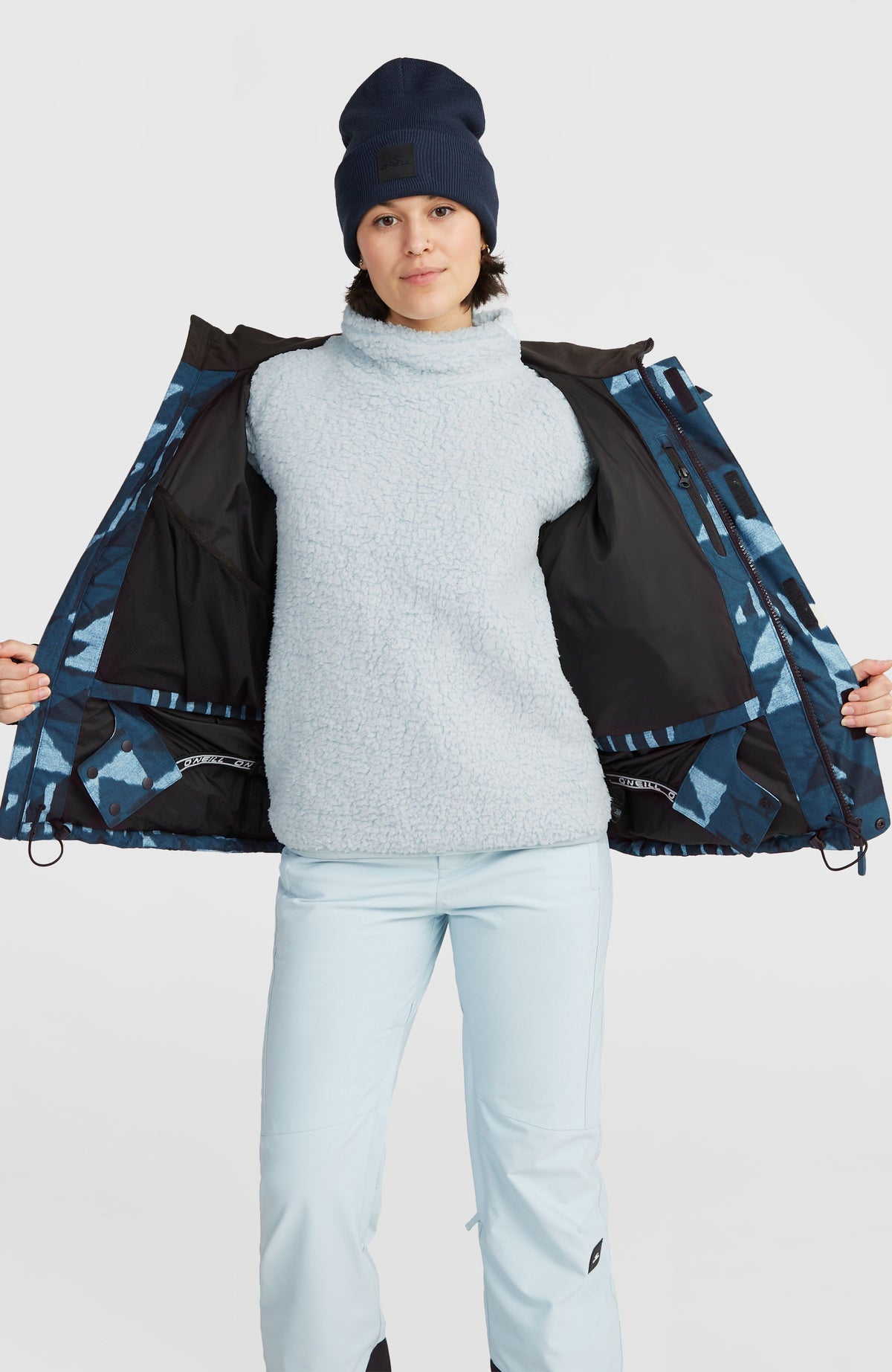 Z.E.N. Puffer Hybrid Snow Jacket | Blue Triangle Ikat – O'Neill