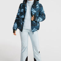 Z.E.N. Puffer Hybrid Snow Jacket | Blue Triangle Ikat