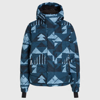 Z.E.N. Puffer Hybrid Snow Jacket | Blue Triangle Ikat