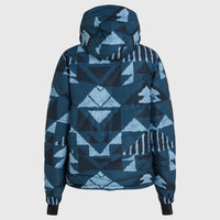 Z.E.N. Puffer Hybrid Snow Jacket | Blue Triangle Ikat