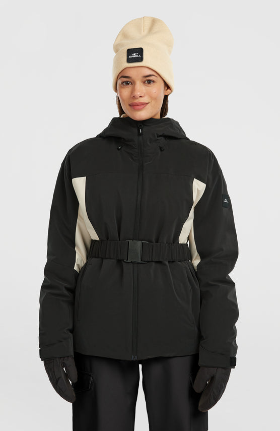 FWC'Cruz Hybrid Belted Snow Jacket | Black Out Colour Block