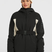 FWC'Cruz Hybrid Belted Snow Jacket | Black Out Colour Block