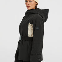 FWC'Cruz Hybrid Belted Snow Jacket | Black Out Colour Block
