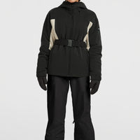 FWC'Cruz Hybrid Belted Snow Jacket | Black Out Colour Block