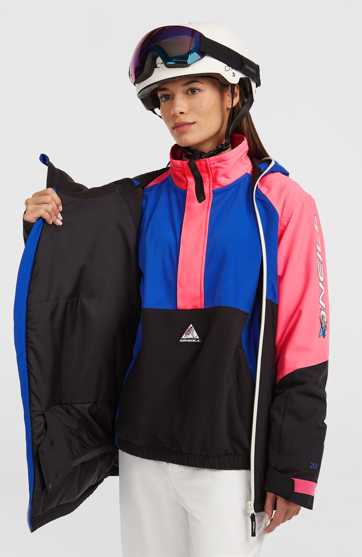 FWC'Play Asymmetric Snow Jacket | Active Blue Colour Block