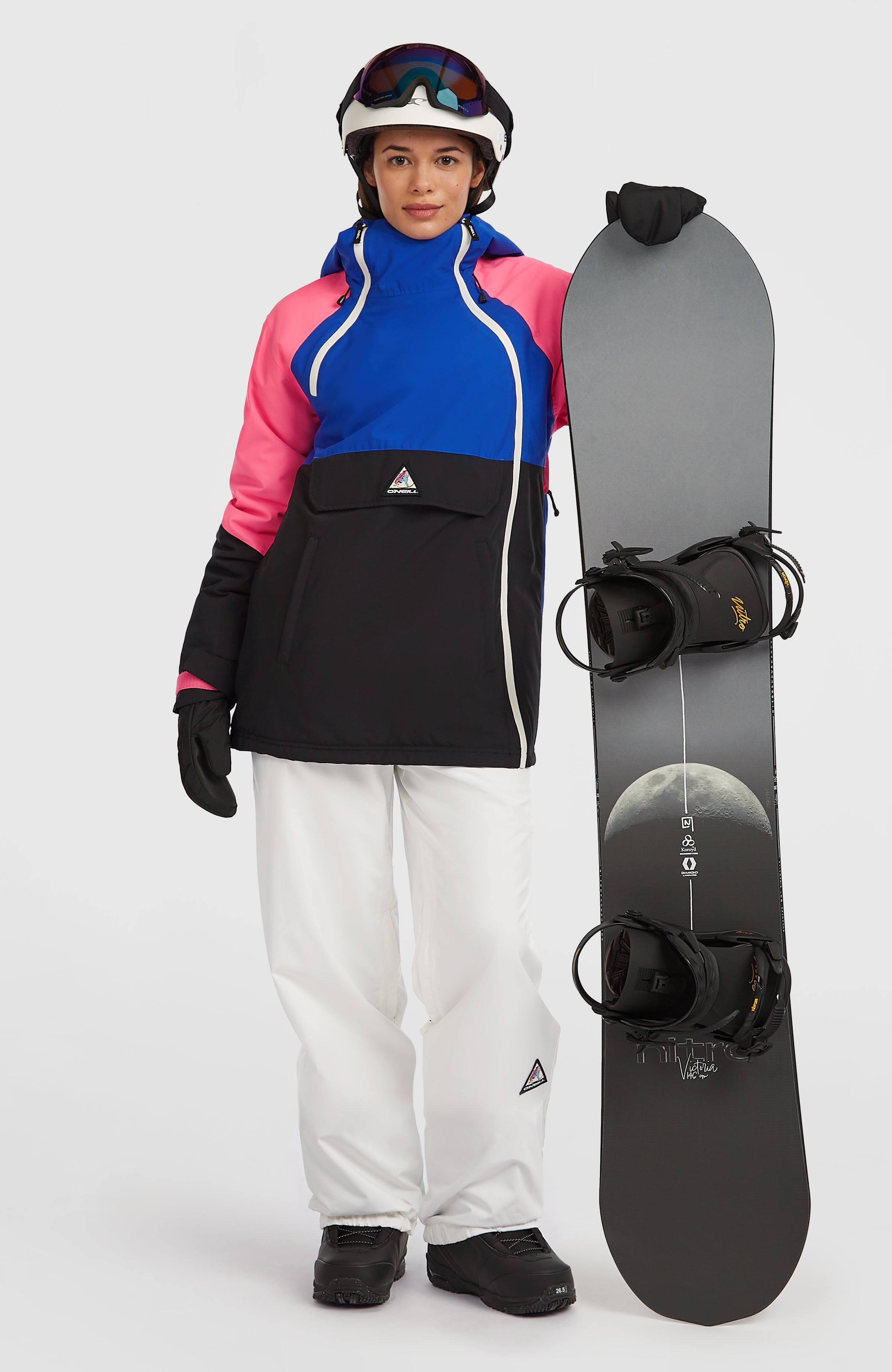 FWC'Play Asymmetric Snow Jacket | Active Blue Colour Block – O'Neill