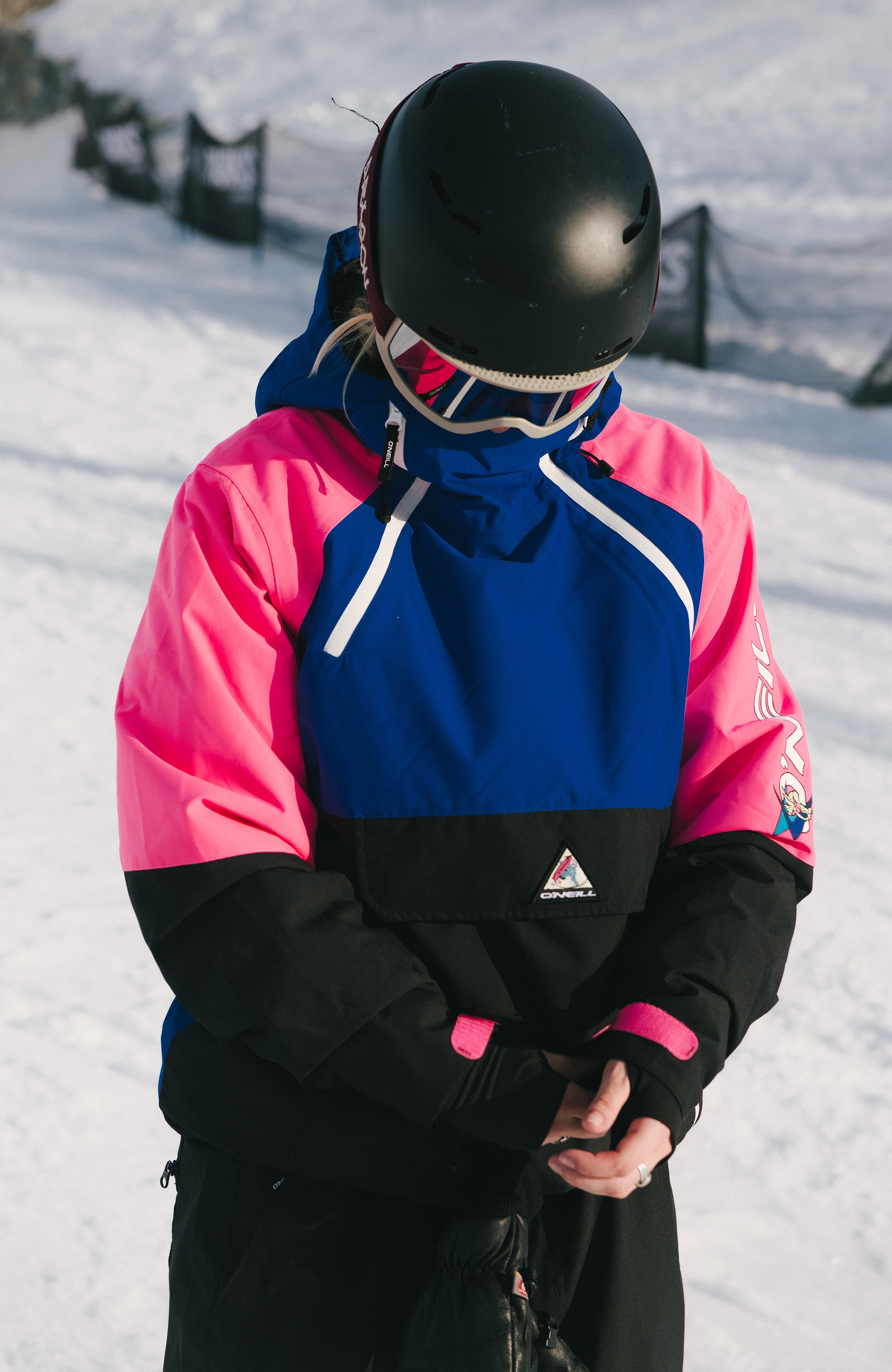 FWC'Play Asymmetric Snow Jacket | Active Blue Colour Block – O'Neill