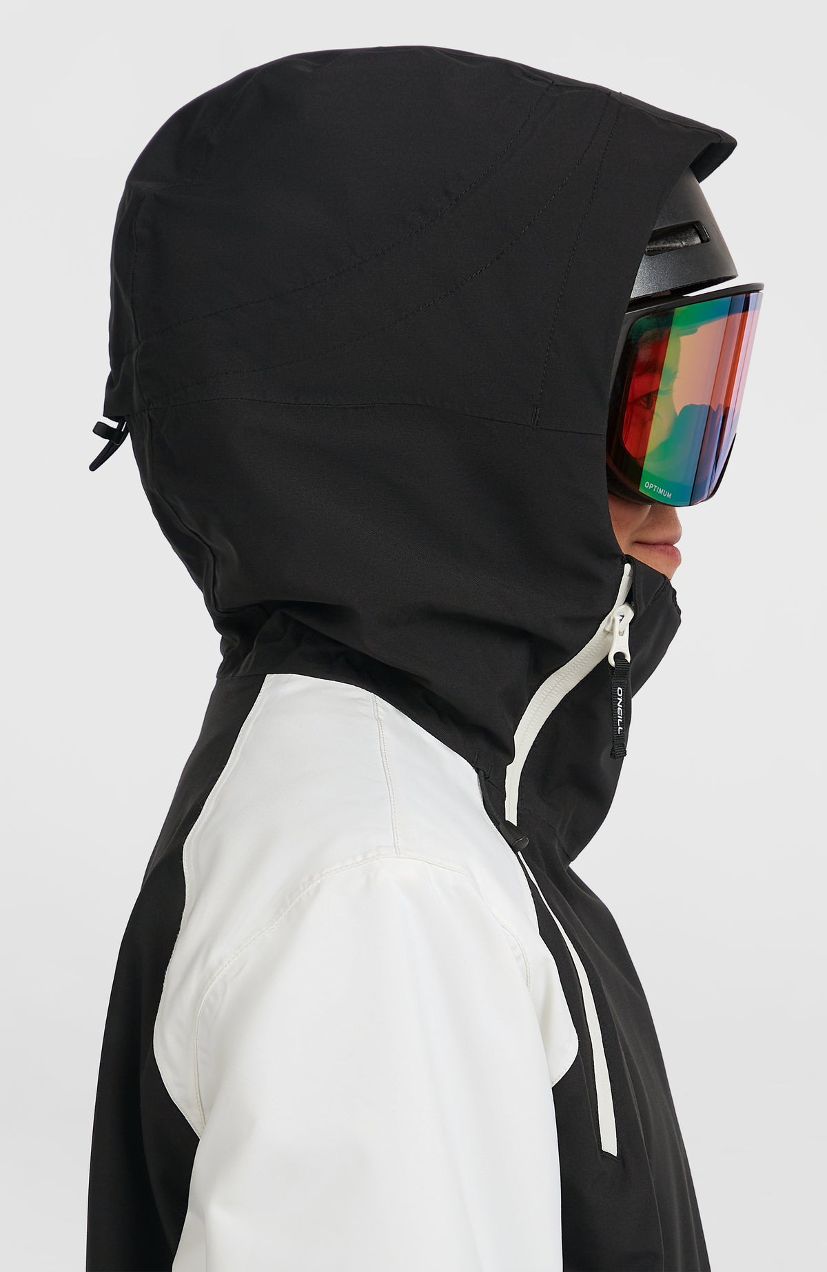 FWC'Play Asymmetric Snow Jacket | Black Out Colour Block