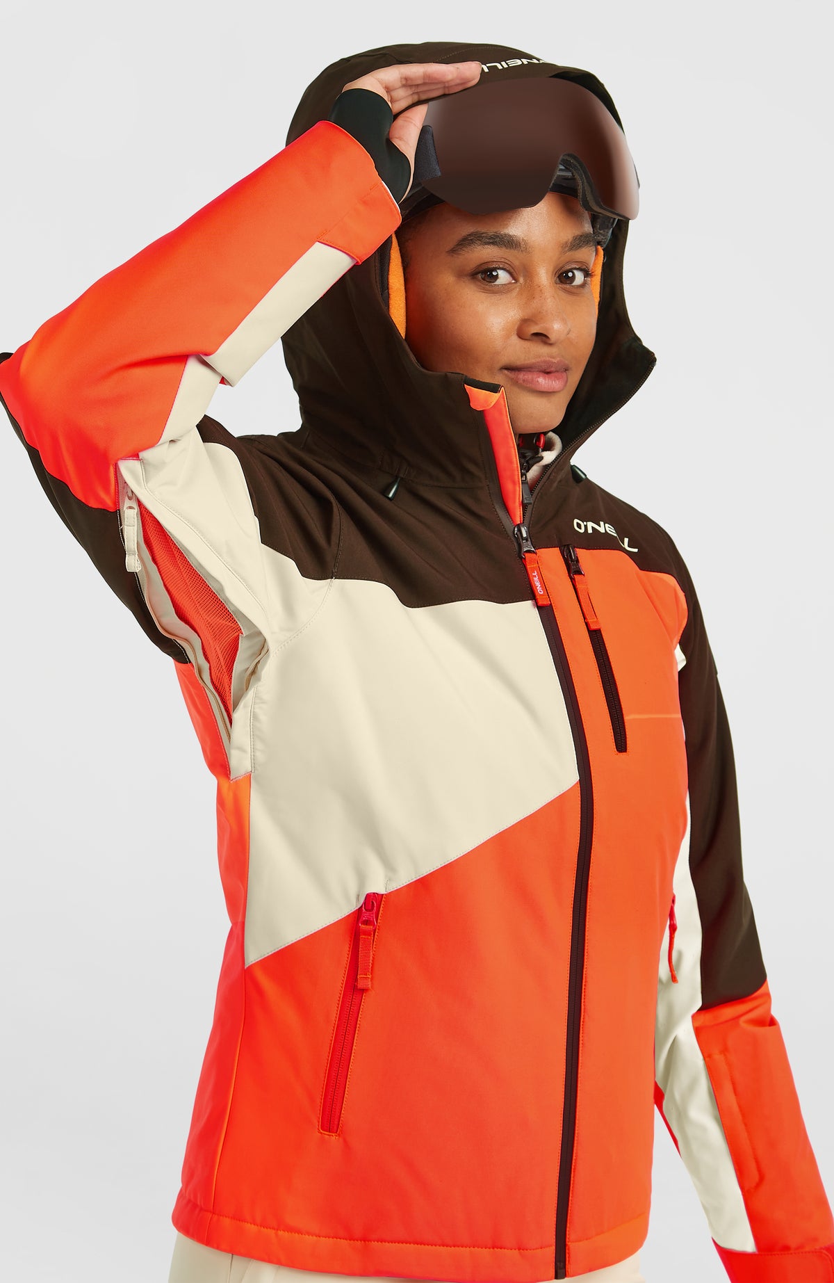 FWC'Cruz Triple Snow Jacket | Coffee Bean Colour Block