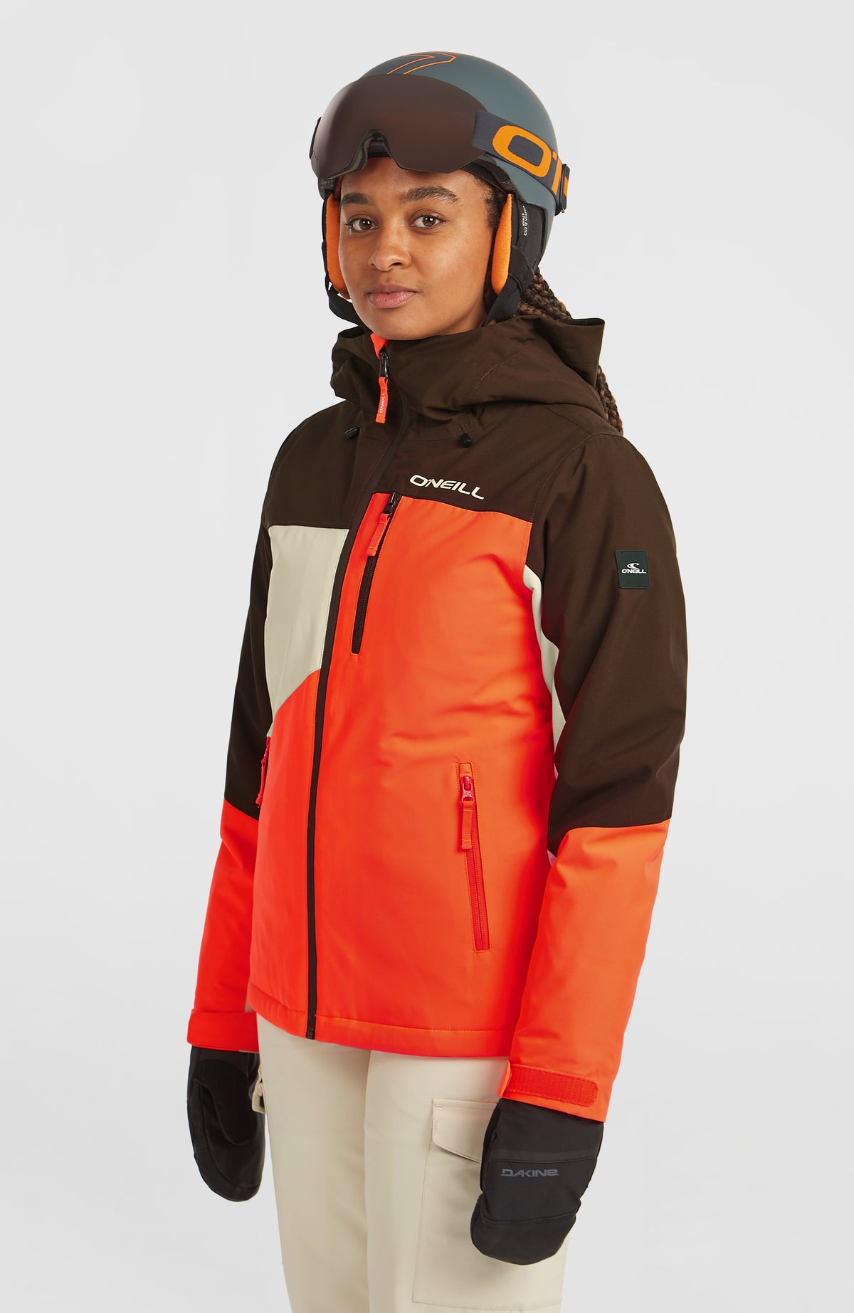 FWC'Cruz Triple Snow Jacket | Coffee Bean Colour Block