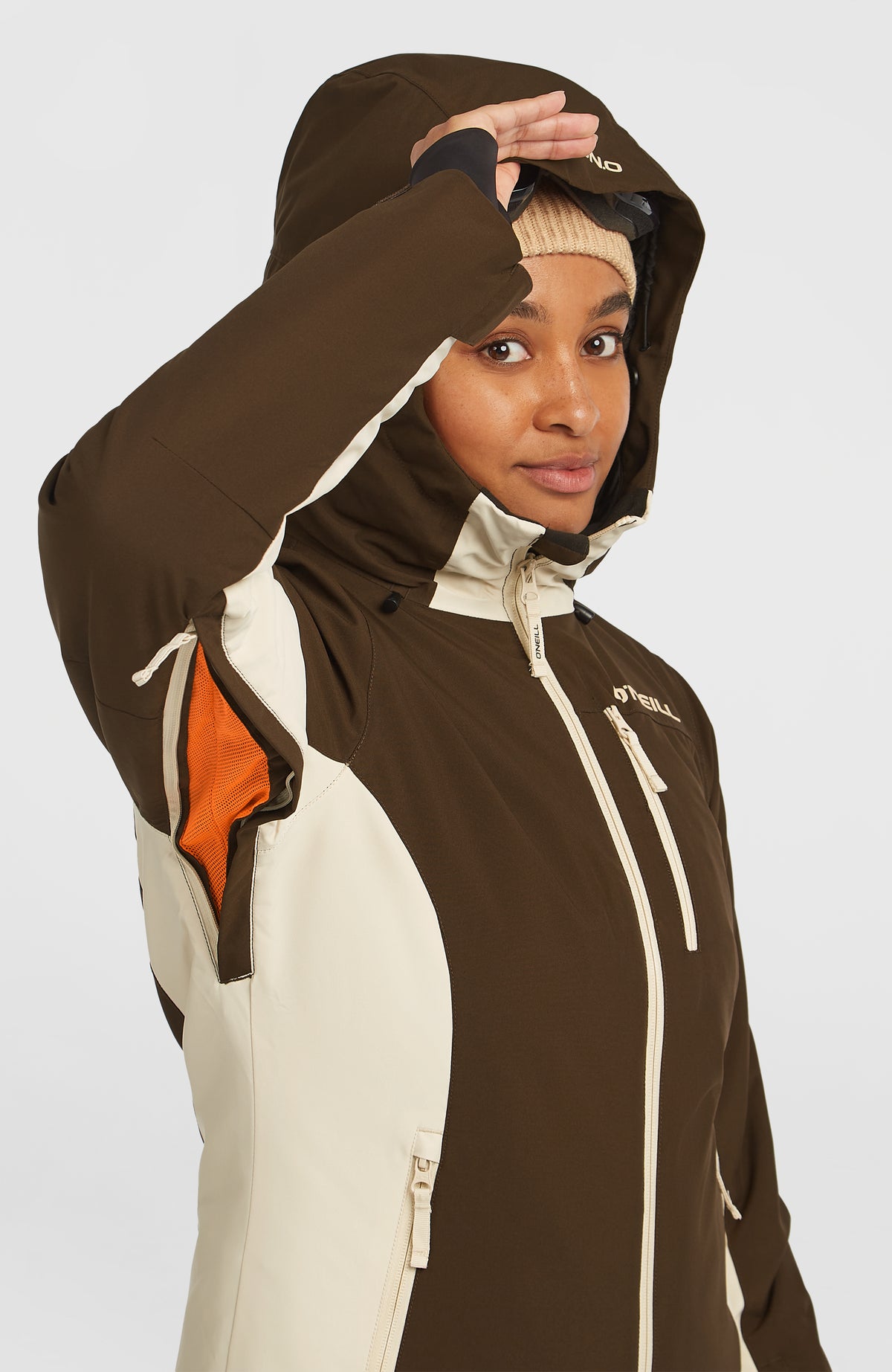 FWC'Cruz Duo Snow Jacket | Coffee Bean Colour Block