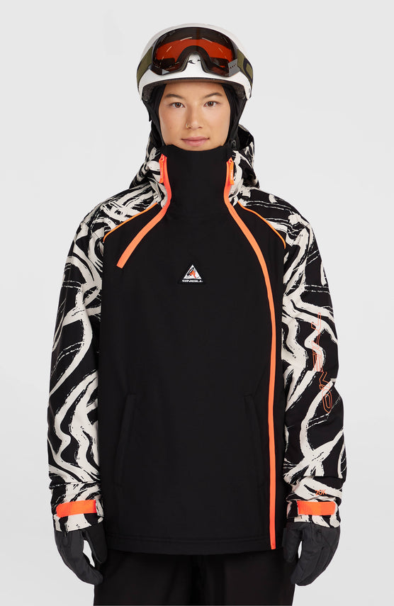 FWC'Play Asymmetric Snow Jacket | White Snowtracks